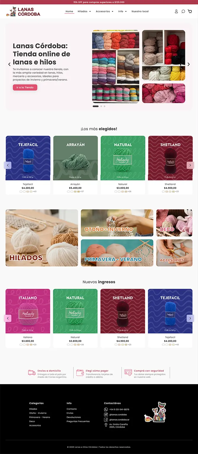 Lanas cordoba tienda online